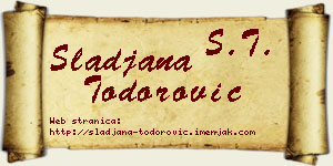 Slađana Todorović vizit kartica